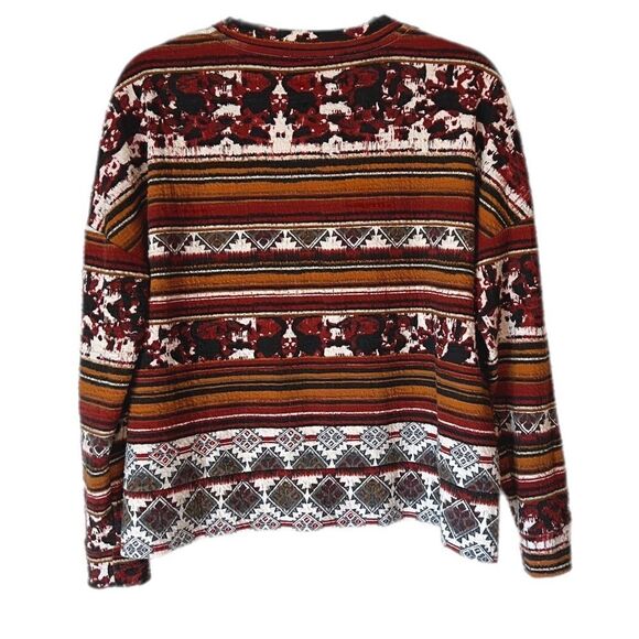 Zara Southwestern Aztec Print Pullover Top - Picture 3 of 4